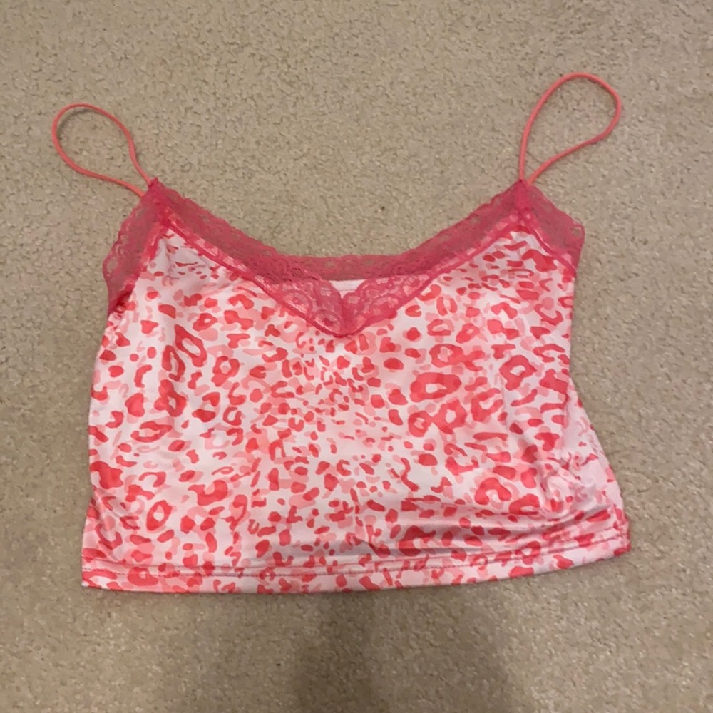 Leopard crop tank top